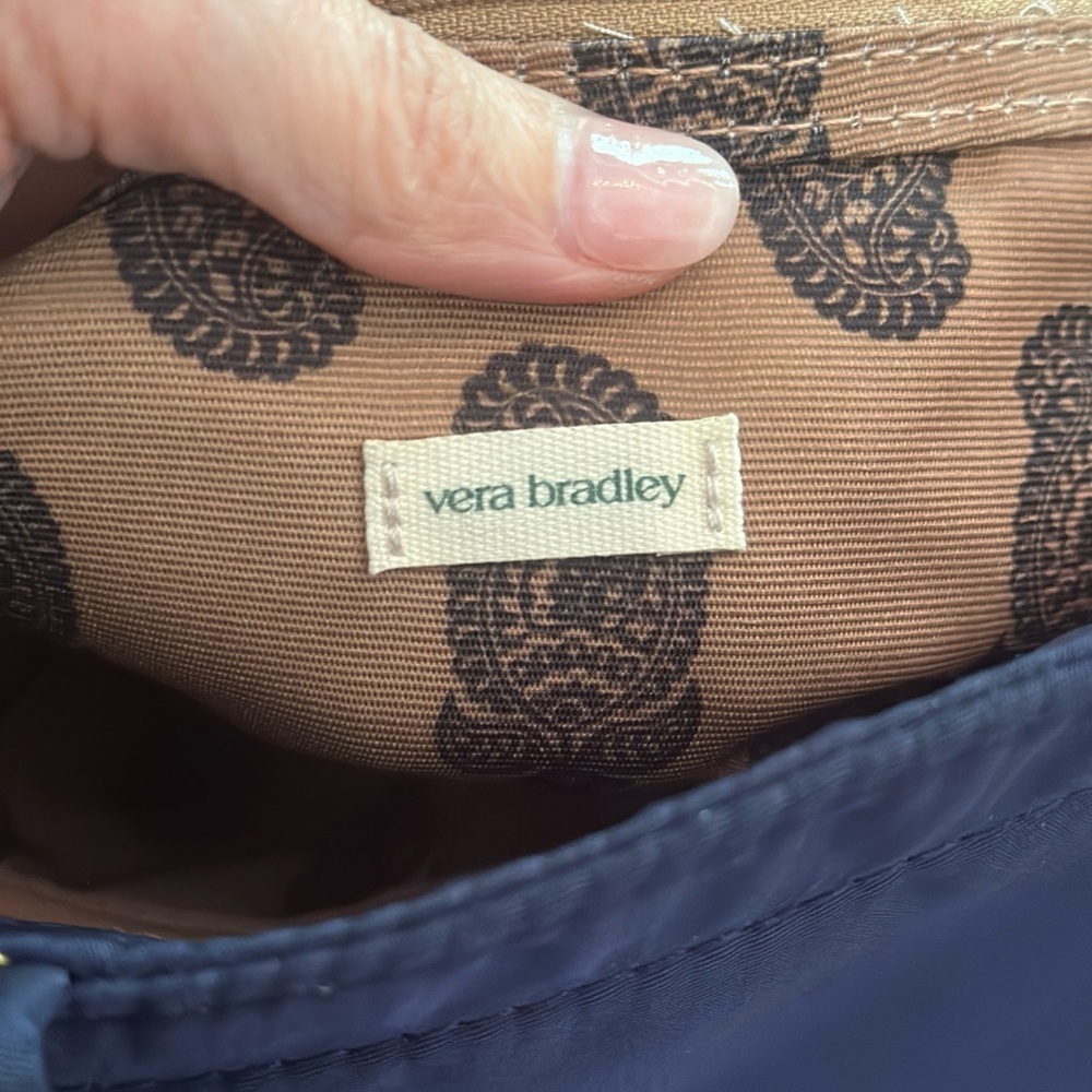 NWOT: Vera Bradley Navy Blue Tote Bag - Picture 4 of 14